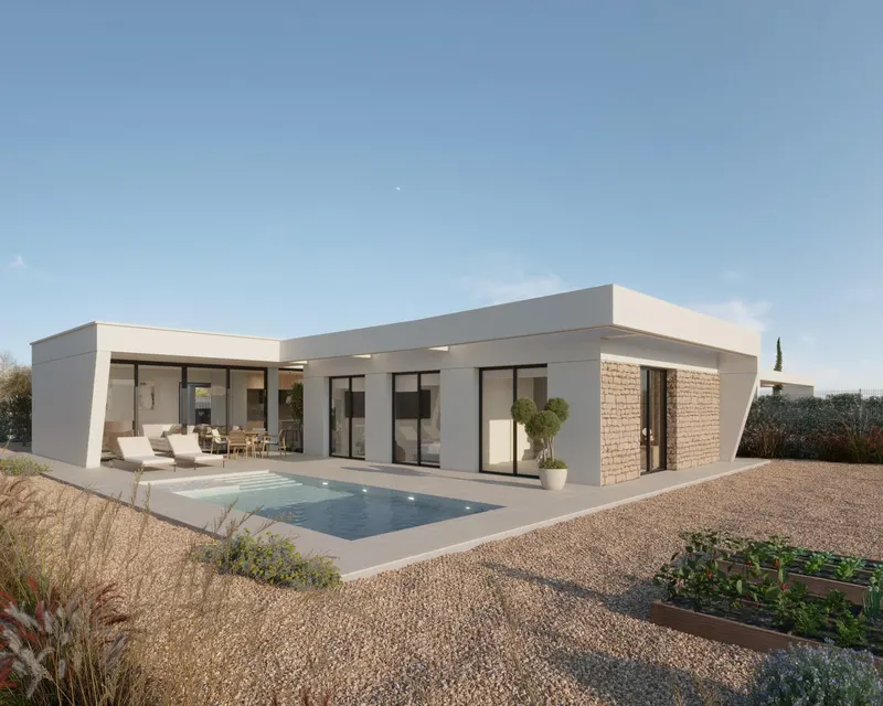 Exclusive villas with private pools at Hacienda del Álamo Golf Resort, Costa Cálida