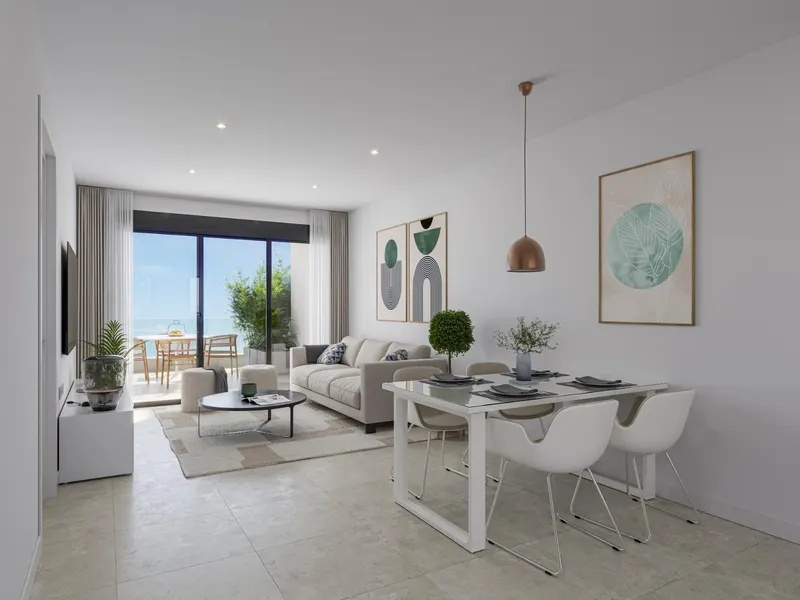 Apartamentos de nueva construcción a 250 m de la playa de Los Narejos, en Los Alcázares