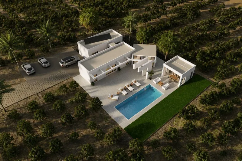 Ekskluzywne, nowo wybudowane wille w Benejuzar, na południowej Costa Blanca