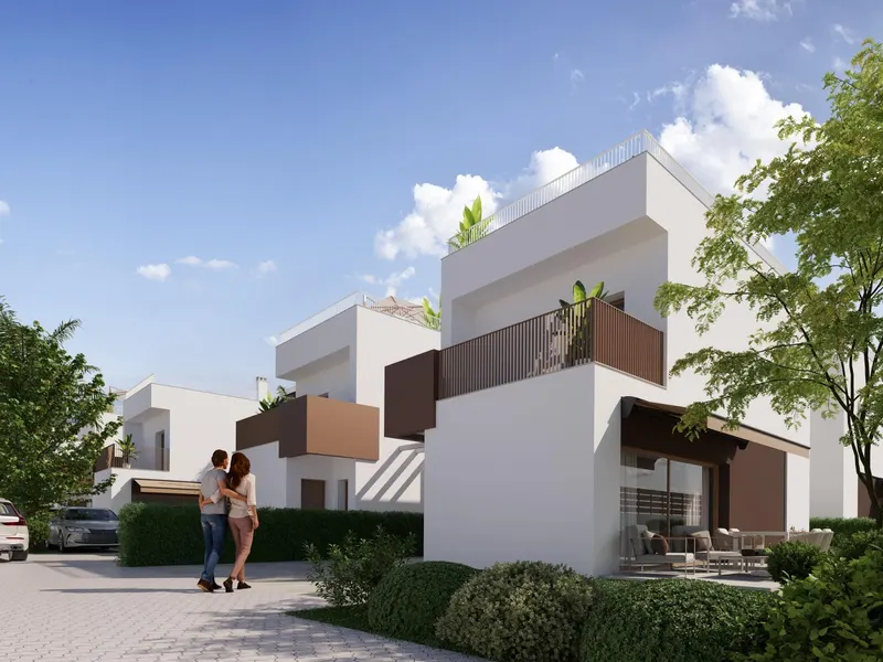 New Semi-Detached Villas by the Sea in La Marina - El Pinet Beach