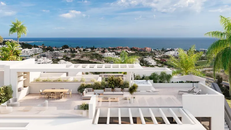 Moderno Residencial en Estepona: Amplios apartamentos con soleadas terrazas