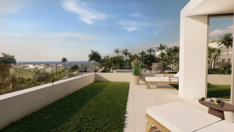 VILLAS ADOSADAS CON VISTAS AL MAR Y JUNTO AL CAMPO DE GOLF