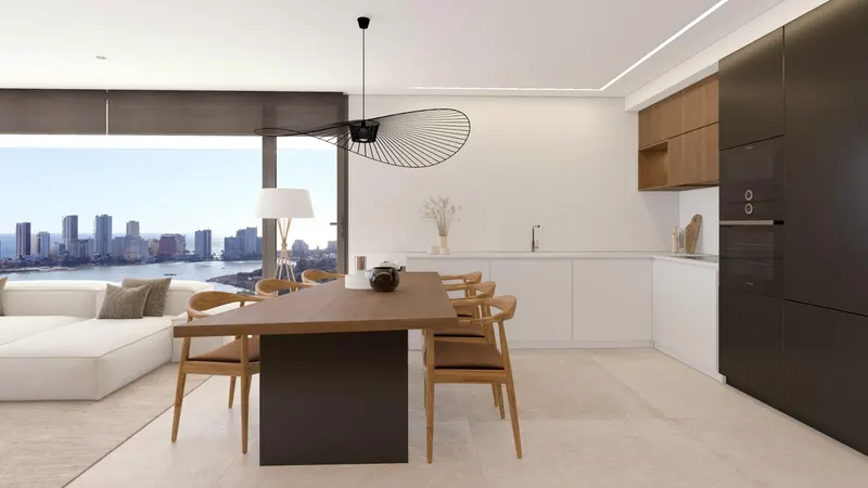 Luksusowe apartamenty z widokiem na morze w Calpe na Costa Blanca