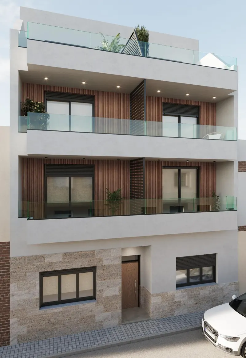Nowoczesne apartamenty w nowym budynku w centrum Torrevieja, zaledwie 200 m od morza
