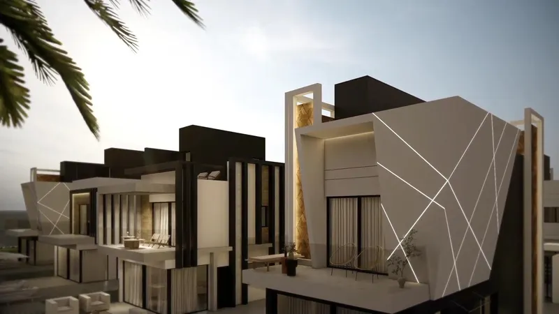 Villas de lujo de nueva construcción en primera línea de playa en Puerto de Mazarrón