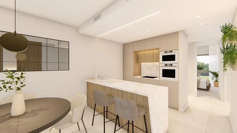 New Build Resort Apartments at La Serena Golf-Los Alcazares Near the Beach
