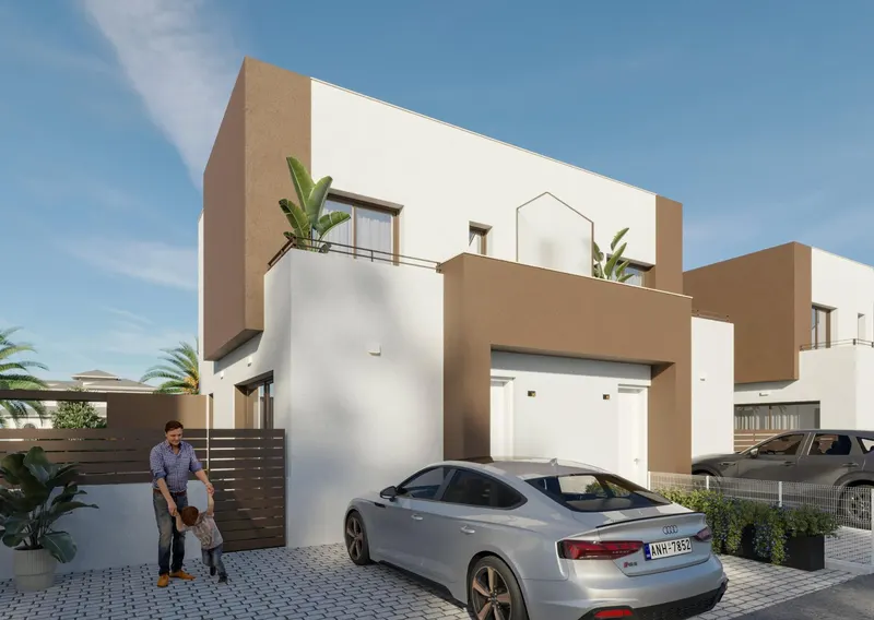 New Semi-Detached Villas by the Sea in La Marina - El Pinet Beach