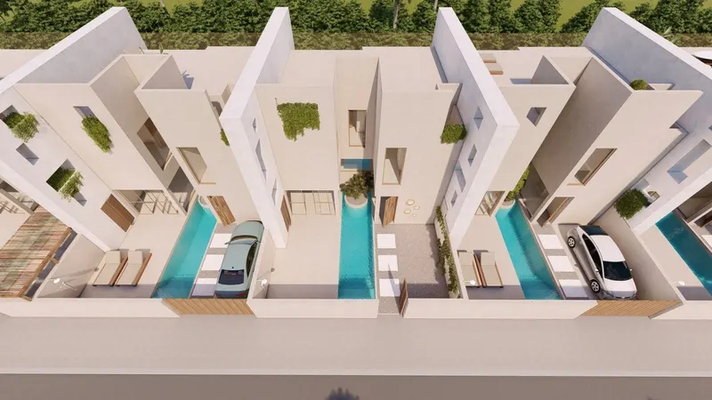NOWE, NAROŻNE KAMIENICE W FORMENTERA DEL SEGURA