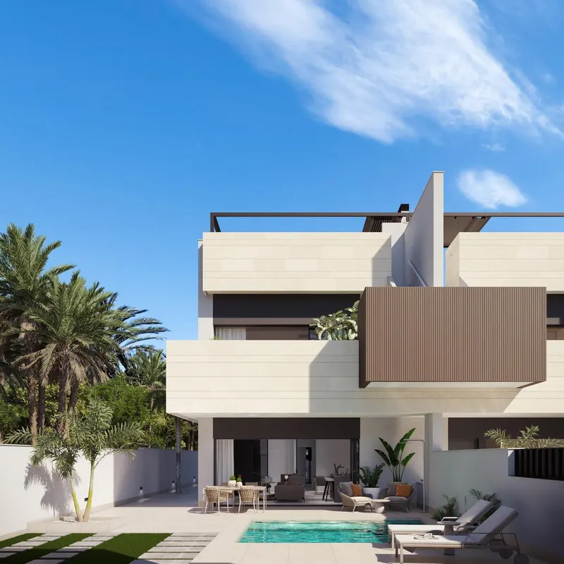Promoción boutique de viviendas de nueva construcción con piscina privada en Pilar de la Horadada