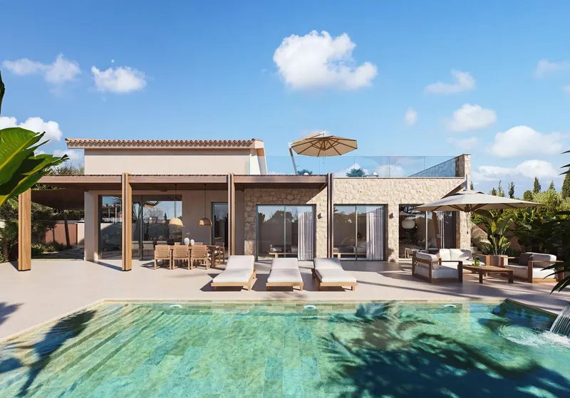 Villa moderna a solo 150 metros de la playa en Cabo de Palos, Costa Cálida