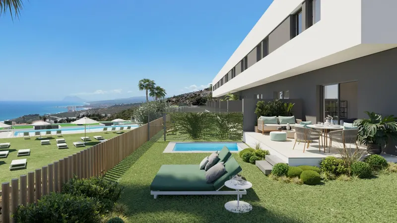 Newly Built Townhouses with Stunning Sea Views in Manilva