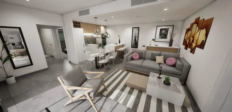 Villas adosadas de nueva construcción en esquina a la venta en Torre Pacheco con piscina privada y solárium