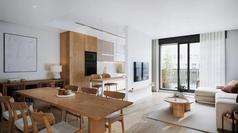 Apartamentos de nueva construcción de estilo contemporáneo en Málaga con servicios de primera calidad y diseño sostenible