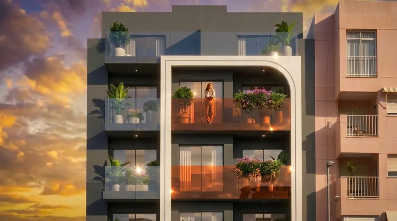 Apartamentos de nueva construcción a 600 metros de la playa en Guardamar del Segura