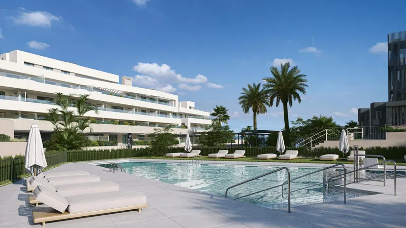 Apartamentos de lujo con vistas al mar en Estepona, a solo 400 metros de la playa