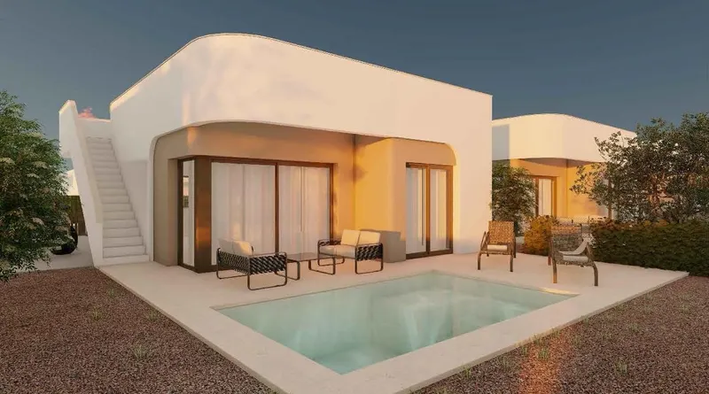 Exclusive villas with private pools at Hacienda del Álamo Golf Resort, Costa Cálida