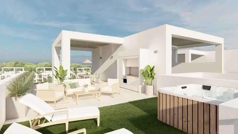 New Build Resort Apartments at La Serena Golf-Los Alcazares Near the Beach