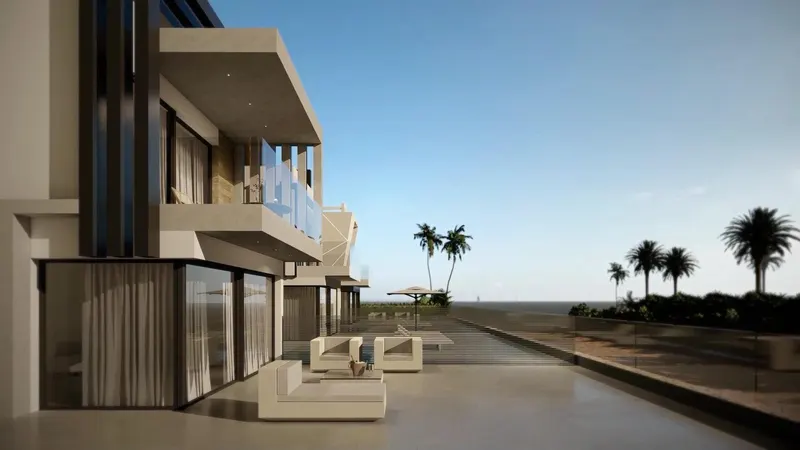 Villas de lujo de nueva construcción en primera línea de playa en Puerto de Mazarrón