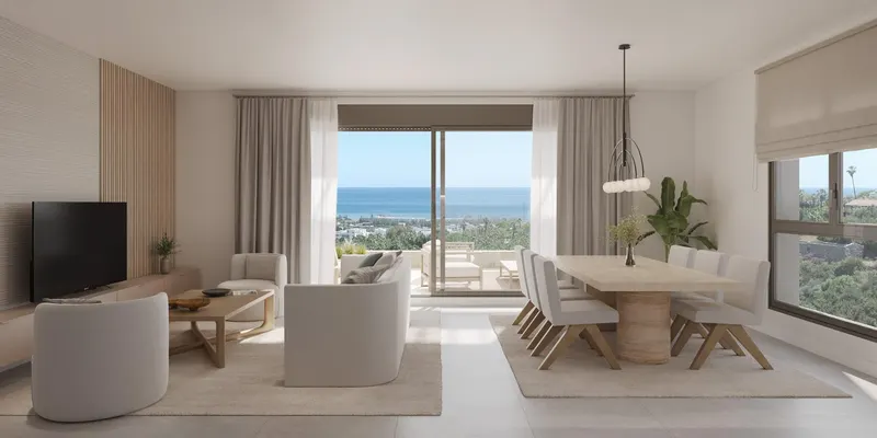 New Build Apartments with Sea Views in Selwo, Estepona