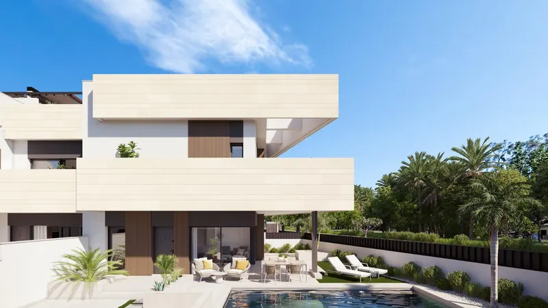 Promoción boutique de viviendas de nueva construcción con piscina privada en Pilar de la Horadada