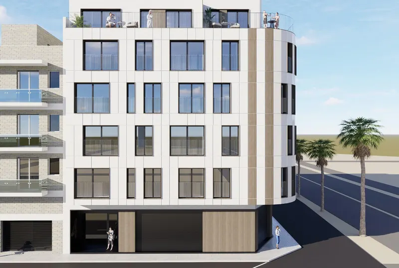 Stylish Residential Building 60 m away from El Acequion Beach at Torrevieja