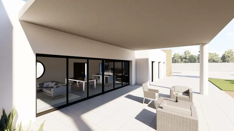 Moderna villa de nueva construcción en una gran parcela rústica cerca de Pinoso