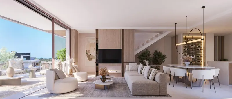 Luksusowe mieszkania na parterze i penthouse’y w nowym osiedlu Elviria Hills we wschodniej części Marbelli
