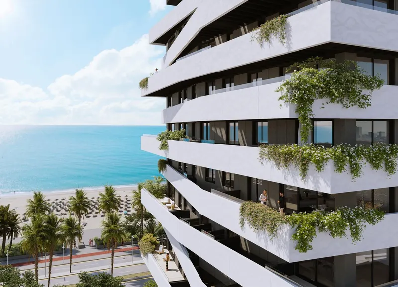 Modern New Build Apartments on the Beachfront in Malaga