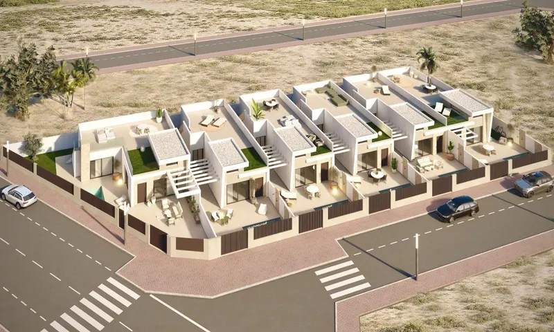 Exclusivas villas de nueva construcción con piscina privada cerca de la playa en Los Alcázares