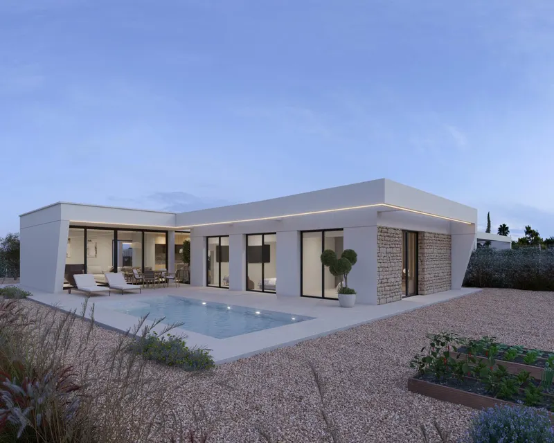 Exclusive villas with private pools at Hacienda del Álamo Golf Resort, Costa Cálida