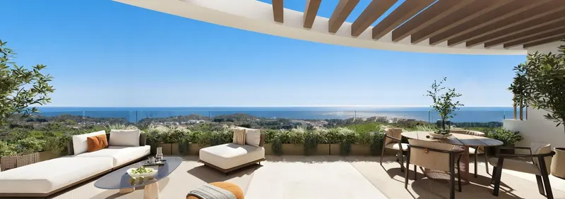 New Build Sea View Apartments in Las Lagunas de Mijas