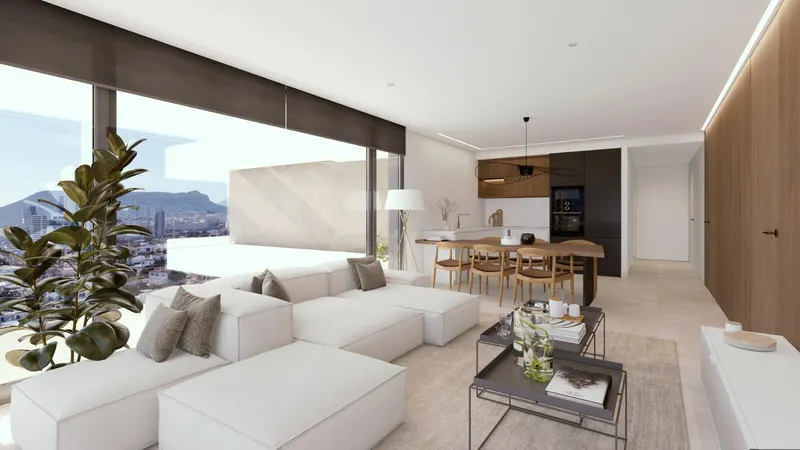 Luksusowe apartamenty z widokiem na morze w Calpe na Costa Blanca