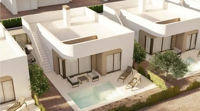 Exclusive villas with private pools at Hacienda del Álamo Golf Resort, Costa Cálida