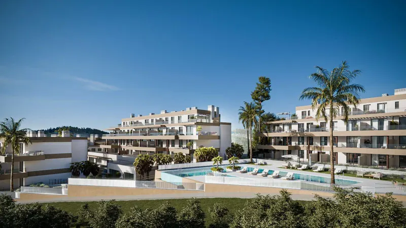 Apartamentos contemporáneos con vistas al mar en Mijas Costa