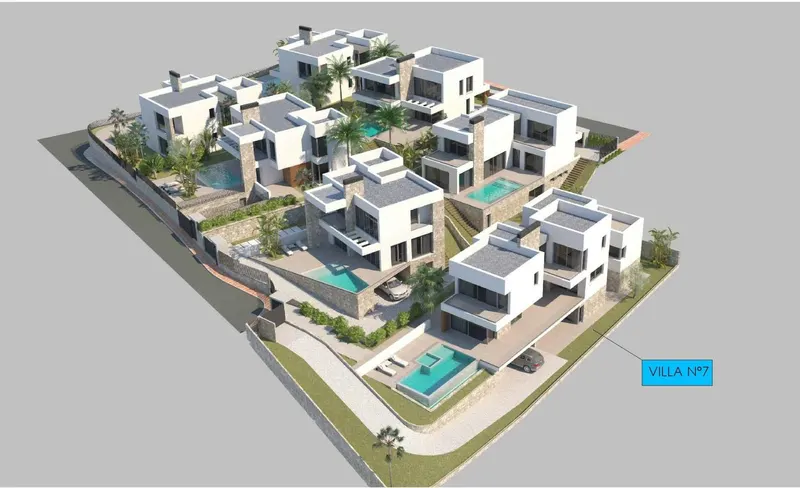 Ekskluzywne nowe wille na sprzedaż w Las Farolas, Mijas Costa