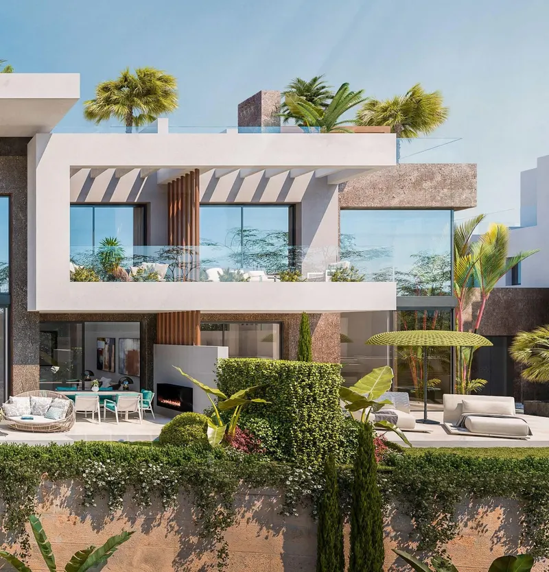 Lujosas casas adosadas de nueva construcción en Río Real, Marbella
