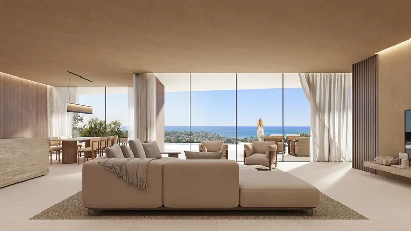 Villa contemporánea de lujo con vistas panorámicas al mar en Montemar, Benissa