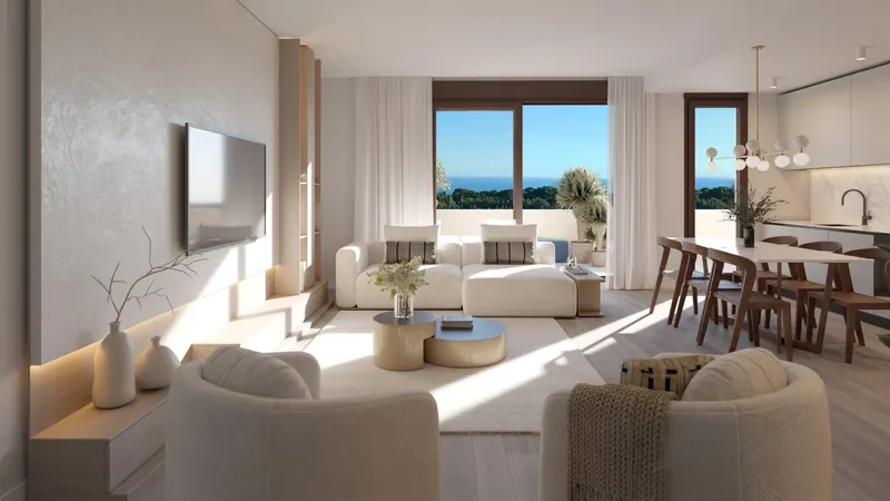 Nowe apartamenty z rozległym widokiem w Mijas Costa – Costa del Sol