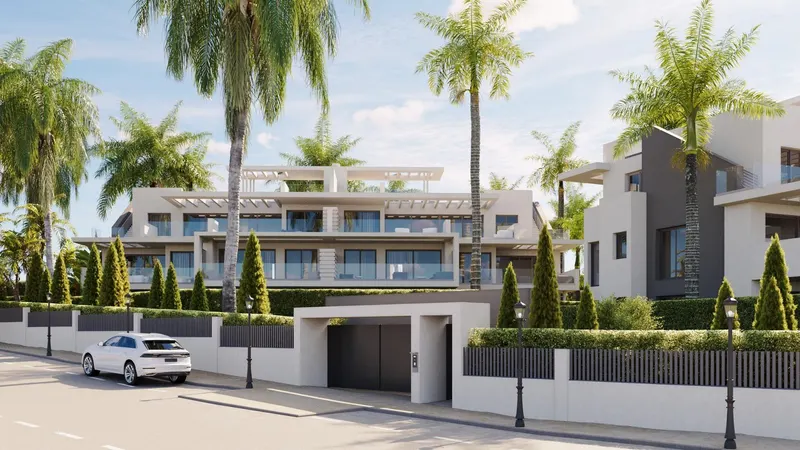 Moderno Residencial en Estepona: Amplios apartamentos con soleadas terrazas