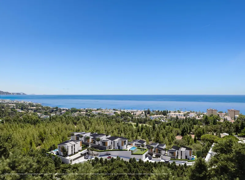 VILLAS DE OBRA NUEVA CON VISTAS AL MAR EN LA CALA DE MIJAS