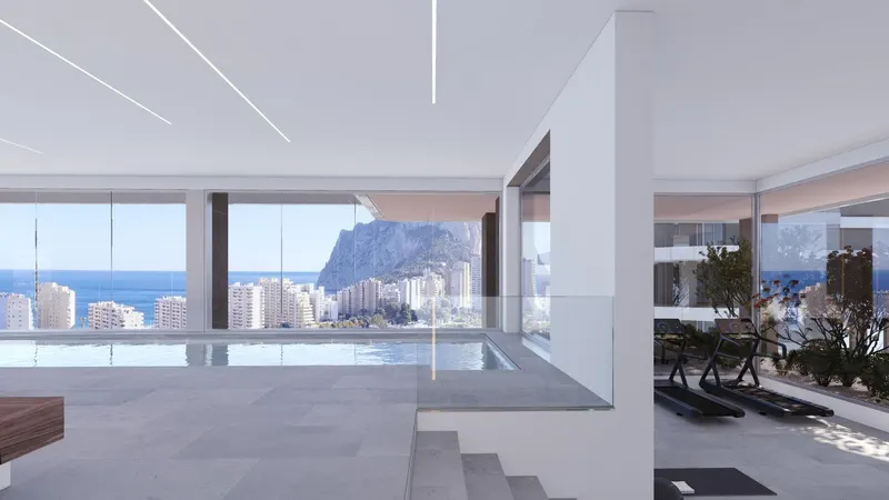 Luksusowe apartamenty z widokiem na morze w Calpe na Costa Blanca