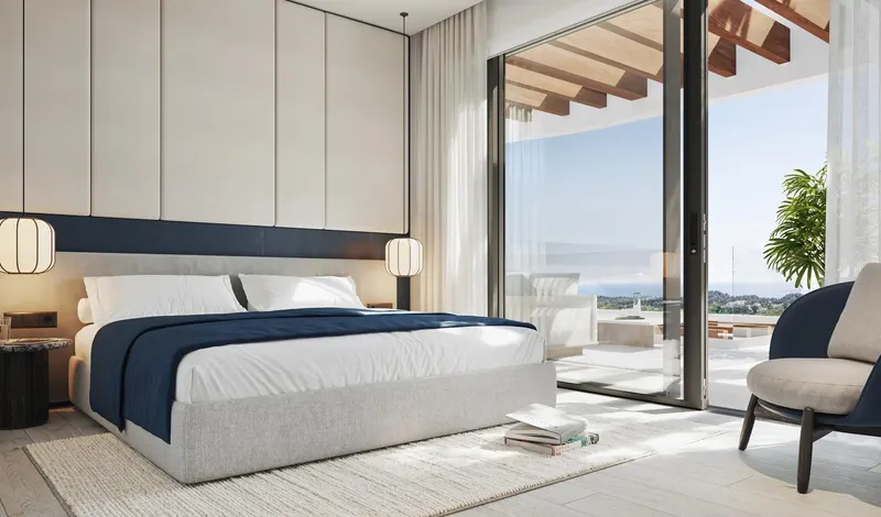 Apartamentos de lujo de nueva construcción en Cerrado del Águila Golf, Mijas, con vistas al mar y al campo de golf