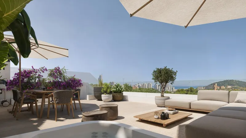 Apartamentos de nueva construcción con vistas al mar en Balcón de Finestrat, Costa Blanca