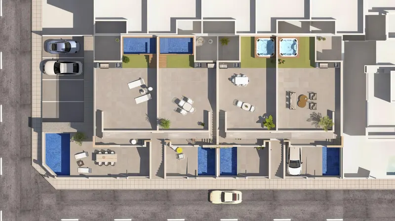 Modern New Build Bungalows for Sale in San Pedro del Pinatar Near the Beach